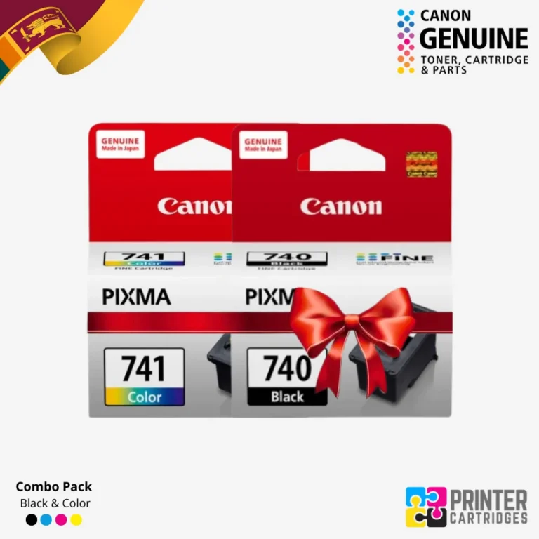 Canon PG-740 Black & CL-741 Color Original Ink Cartridges Combo Pack (PC588A)