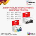 alt="Canon PG-88, CL-98 Ink Cartridges Compatible Printers"
