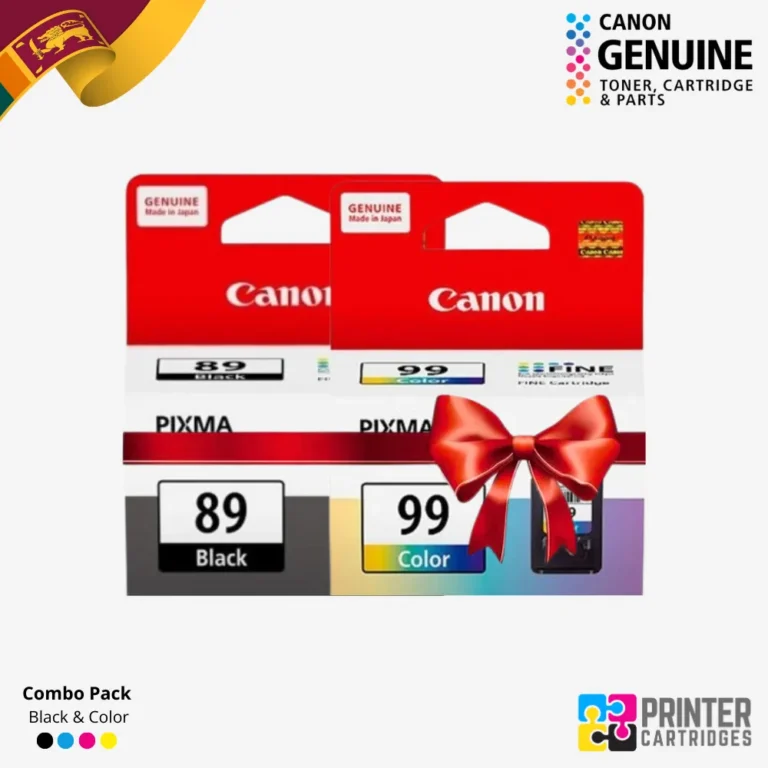 Canon PG-89 Black & CL-99 Color Original Ink Cartridges Combo Pack (PC585A)