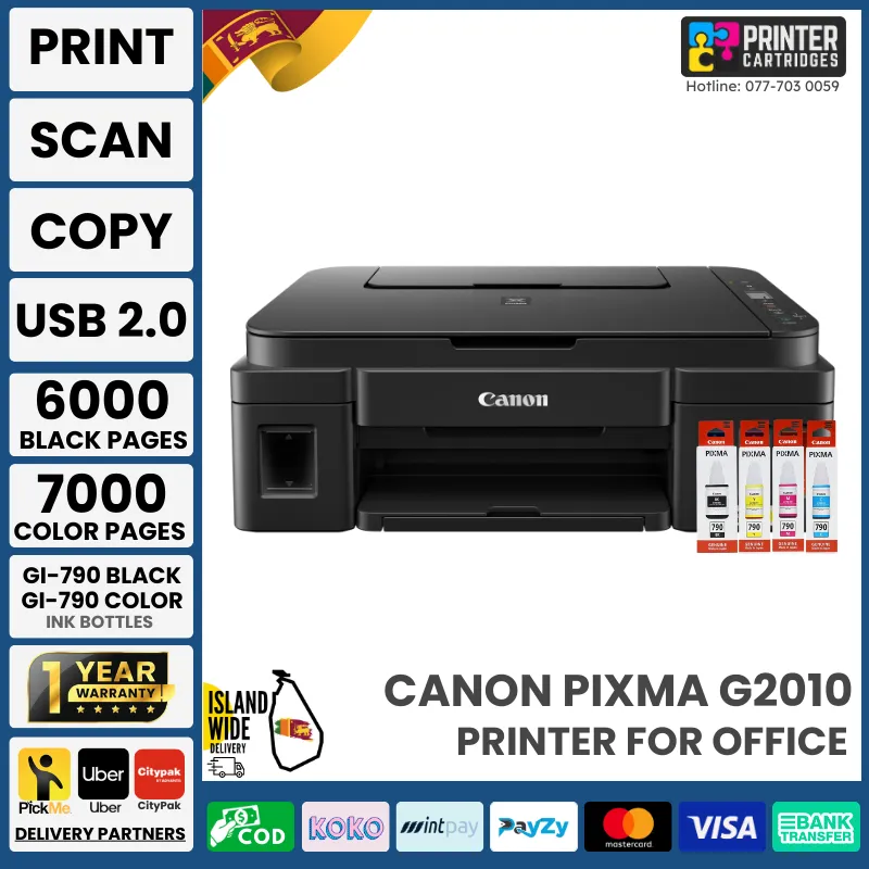 Canon PIXMA G2010 Ink Tank Printer
