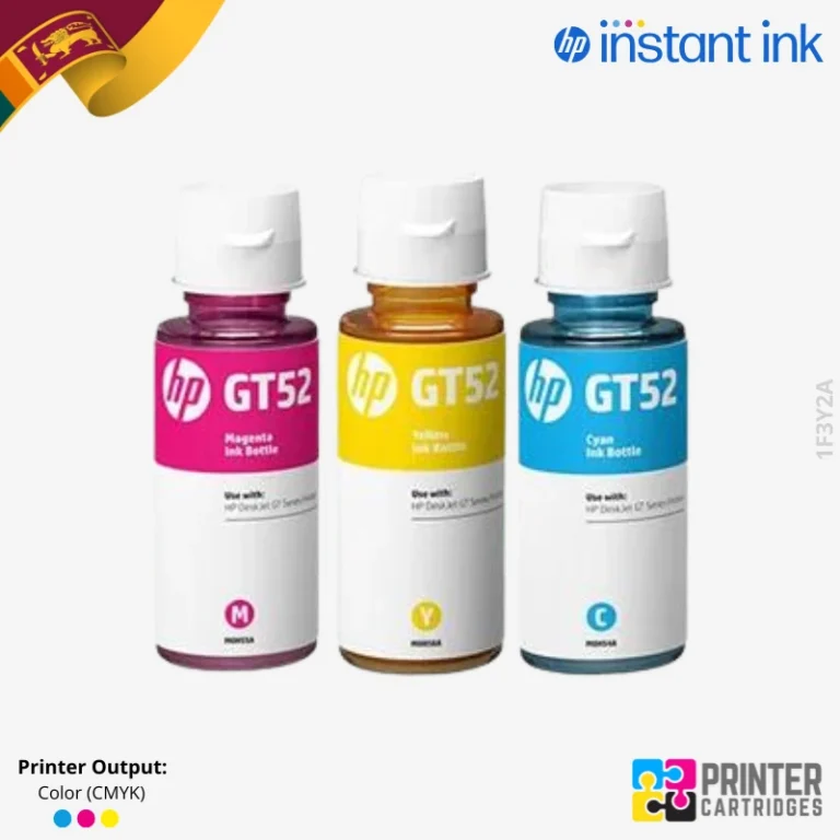 HP GT52 Cyan, Yellow, Magenta Original Ink Bottle (M0H54AA | M0H56AA | M0H55AA)