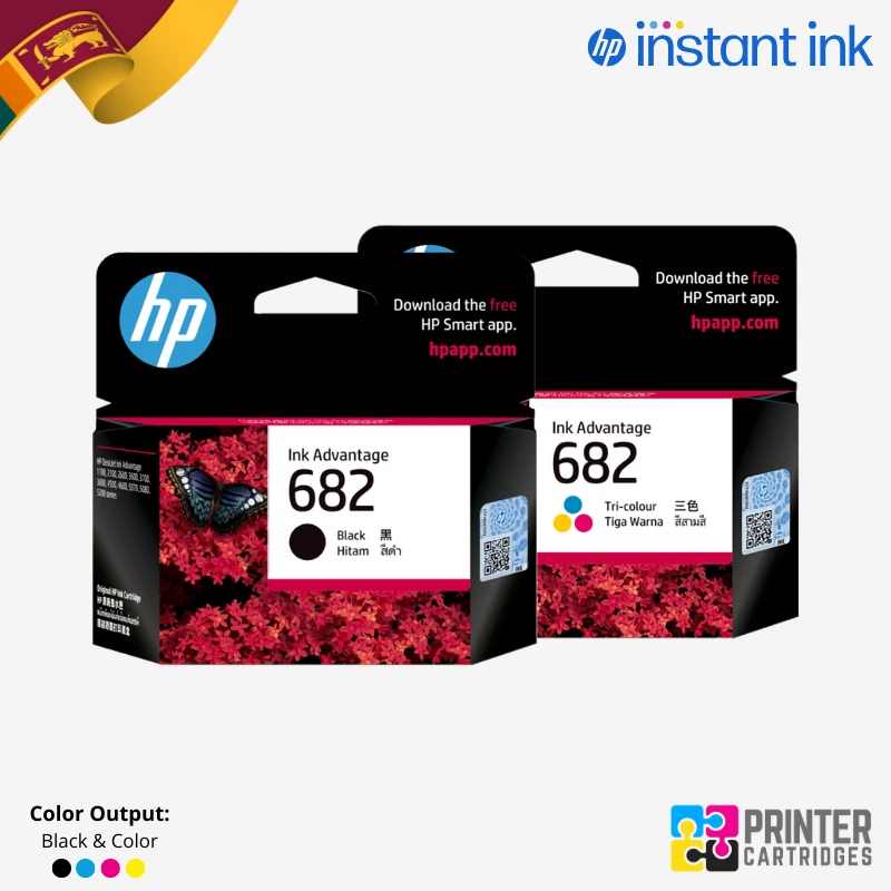 HP 682 Black (3YM77AA), HP 682 Tri-Color (3YM76AA) Ink Cartridges