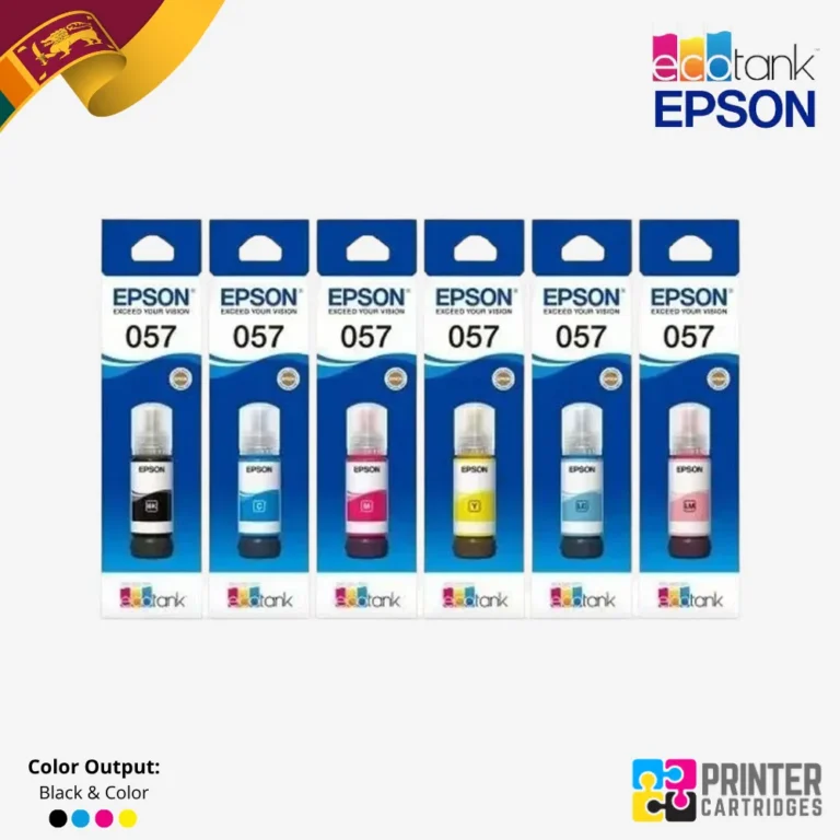 Epson 057 Black, Cyan, Magenta, Yellow Original Ink Bottle