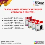 Canon PGI-2700 Ink Cartridges Compatible Printers