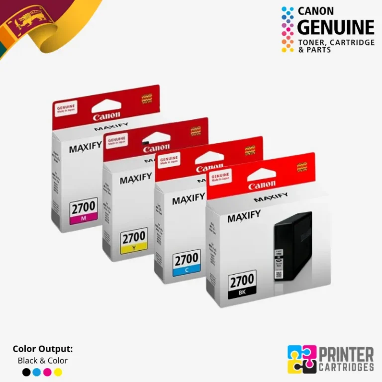 Canon PGI-2700 Black, Cyan, Magenta, Yellow Ink Cartridges (PC610A | PC611A | PC612A | PC613A | PC614A)