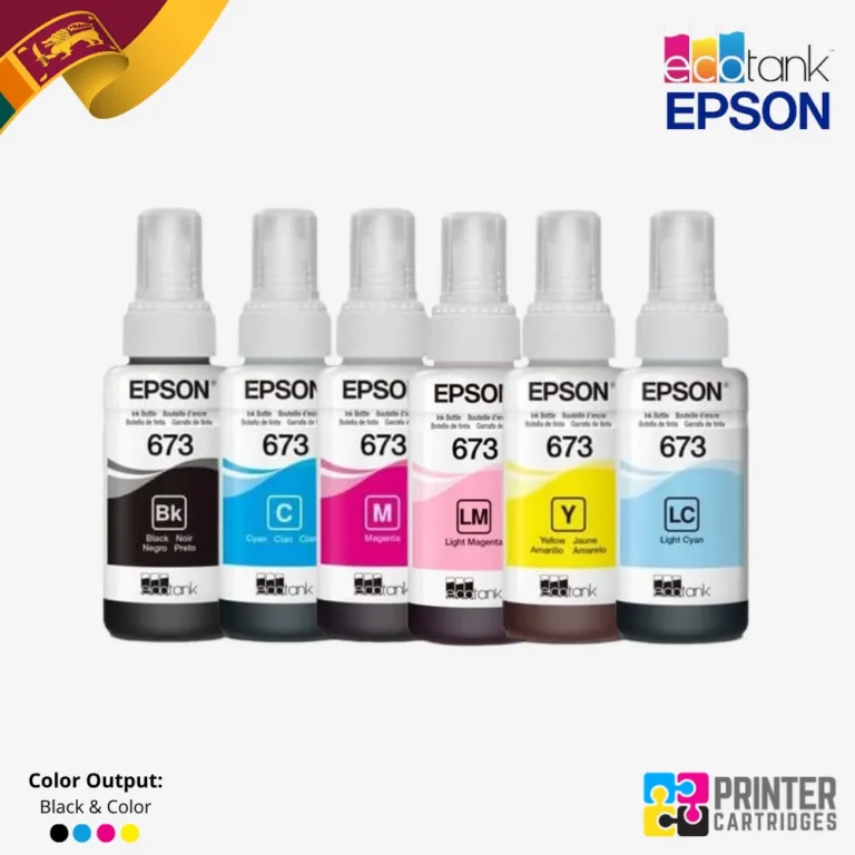 Epson 673 Black, Cyan, Magenta, Yellow Original Ink Bottle