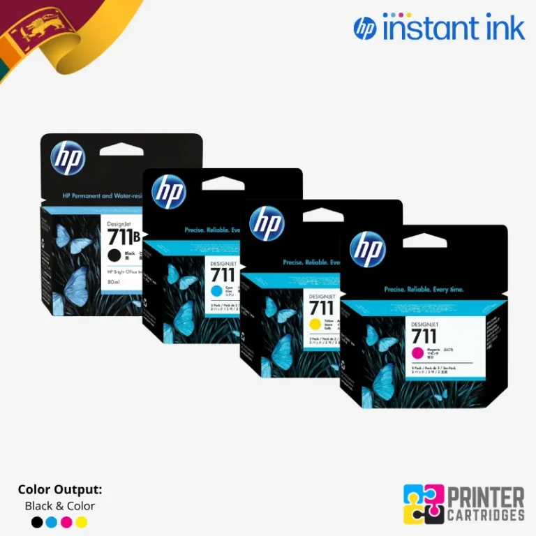 HP 711B Black 80ml | 711 CMY 29ml Ink Cartridge For T120/T520