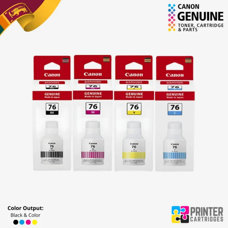Canon GI-76 Black, Cyan, Magenta, Yellow Original Ink Bottle