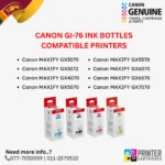 Canon GI-76 Ink Bottle Compatible Printers