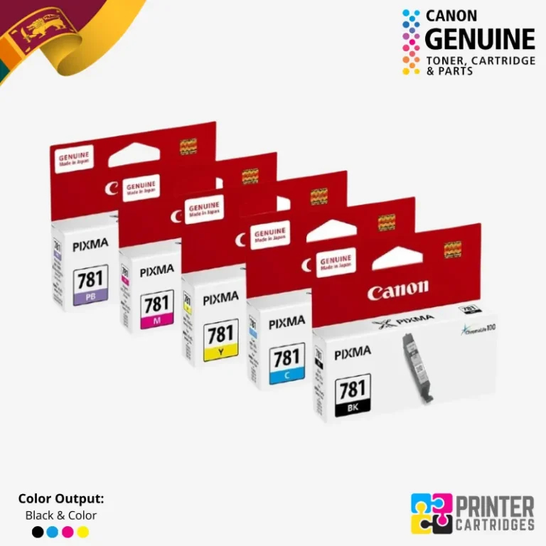 Canon CLI-781 Black, Cyan, Magenta, Yellow Ink Cartridges (PC620A | PC621A | PC623A | PC624A | PC625A)