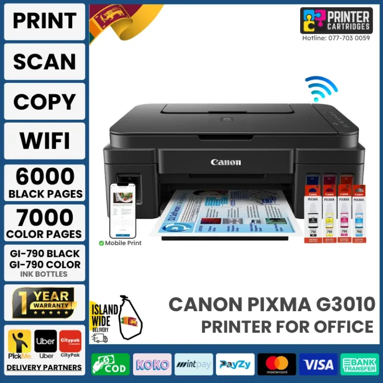 Canon G3010 Ink Tank Printer