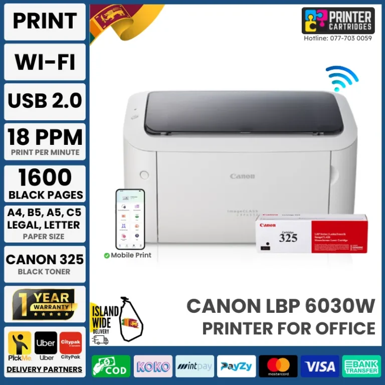 Canon LBP6030W Image Class Laser Printer
