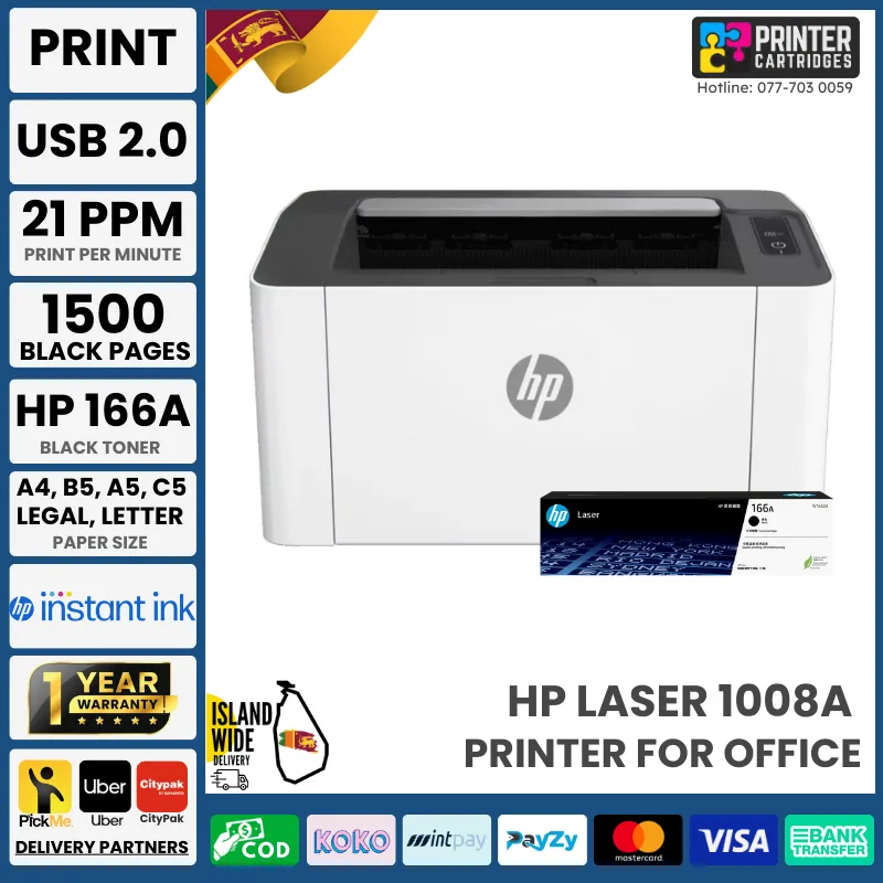 HP Laser 1008a Printer
