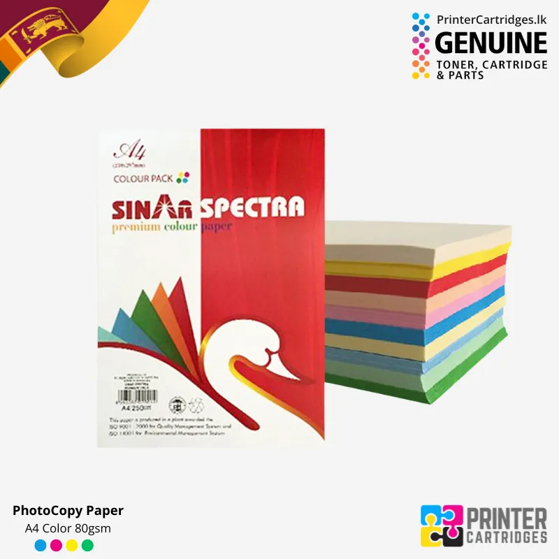 Color A4 80gsm Photocopy Paper