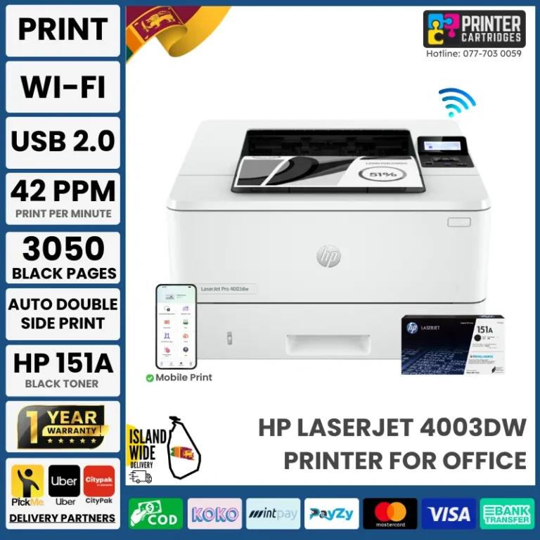 HP LaserJet Pro 4003dw Printer