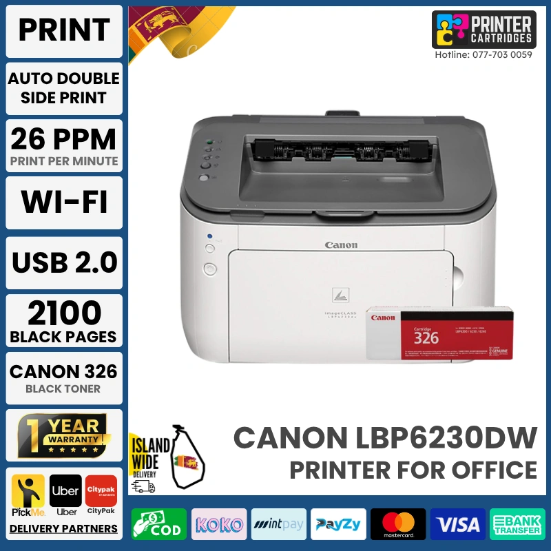 Canon-imageCLASS-LBP6230dw-laser-printer-PrinterCartridges-lk (1) Canon imageCLASS LBP6230dw - Compact - Wireless - Duplex Laser Printer
