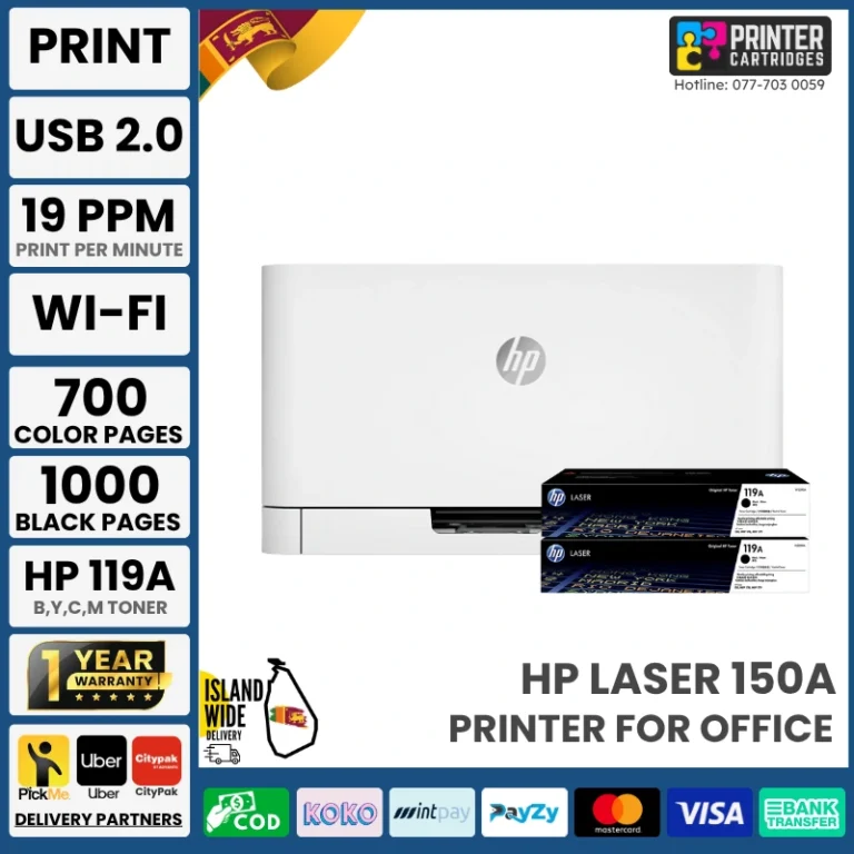 HP 150a Single Function Color Laser Printer (4ZB94A)
