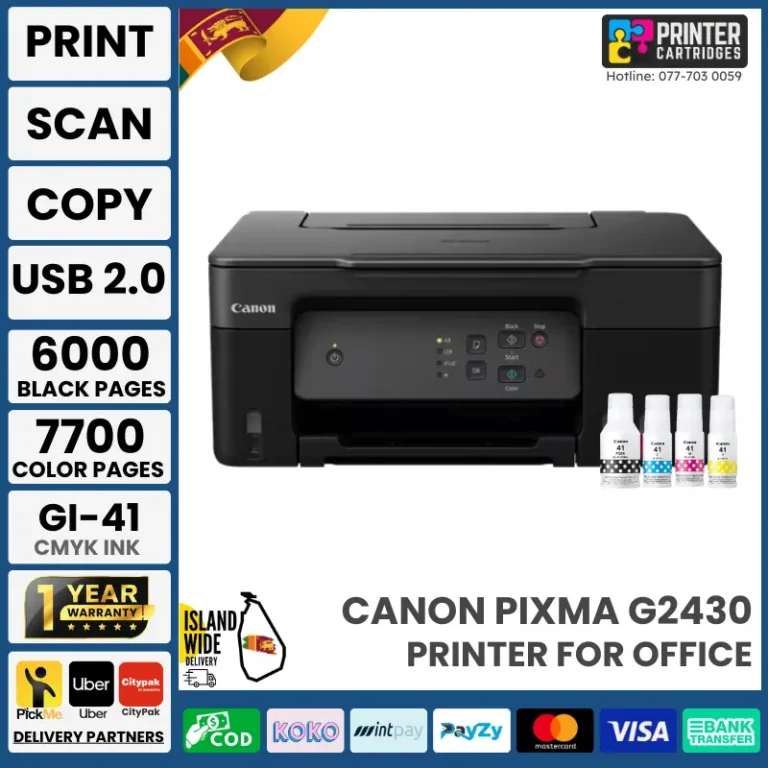 Canon PIXMA G2430 Ink Tank Printer