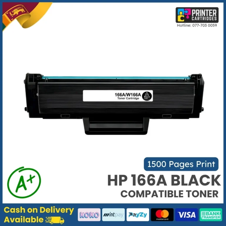 HP 166A Black Compatible Laser Toner -W1660A