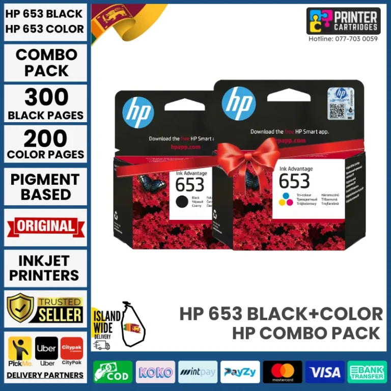 HP 653 Original Ink Cartridge (Combo)