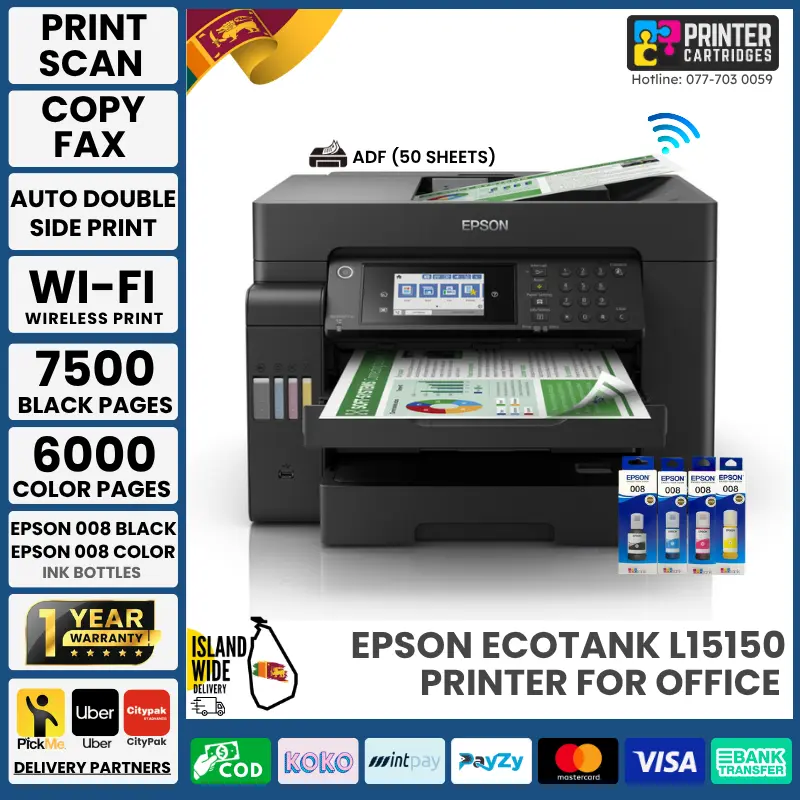 Epson EcoTank L15150 A3 Printer (C11CH72502) Epson EcoTank L15150 A3 Printer (C11CH72502)