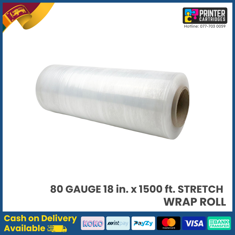 80-Gauge-18-in-x-1500-ft-Stretch-Wrap-Roll-Printercartridges.lk 80-Gauge 18 in. x 1500 ft. Stretch Wrap Roll