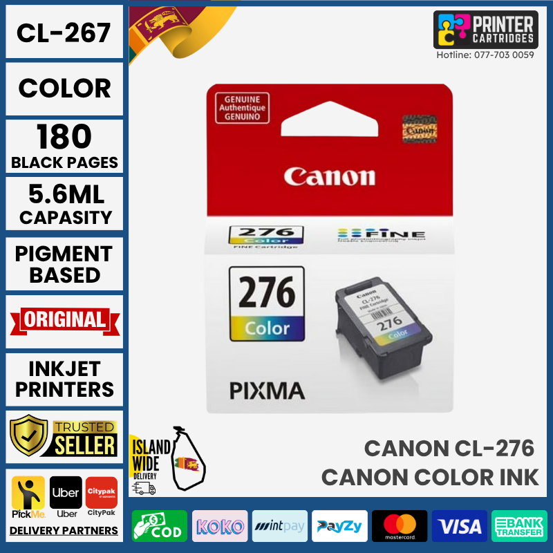 Canon-CL-276-Color-Ink-Cartridge-Printercartridges-lk Canon CL-276 Color Ink Cartridge