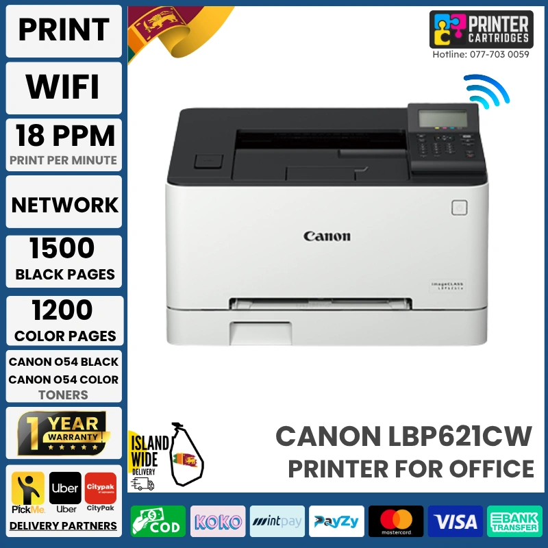 Canon Imageclass LBP621CW Single Function Laser Colour Printer Canon Imageclass LBP621CW Single Function Laser Colour Printer