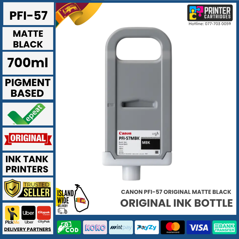 Canon-PFI-57-Matte-Black-Original-700ml-Printercartridges.lk Canon PFI-57 Original (Matte Black, 700ml)