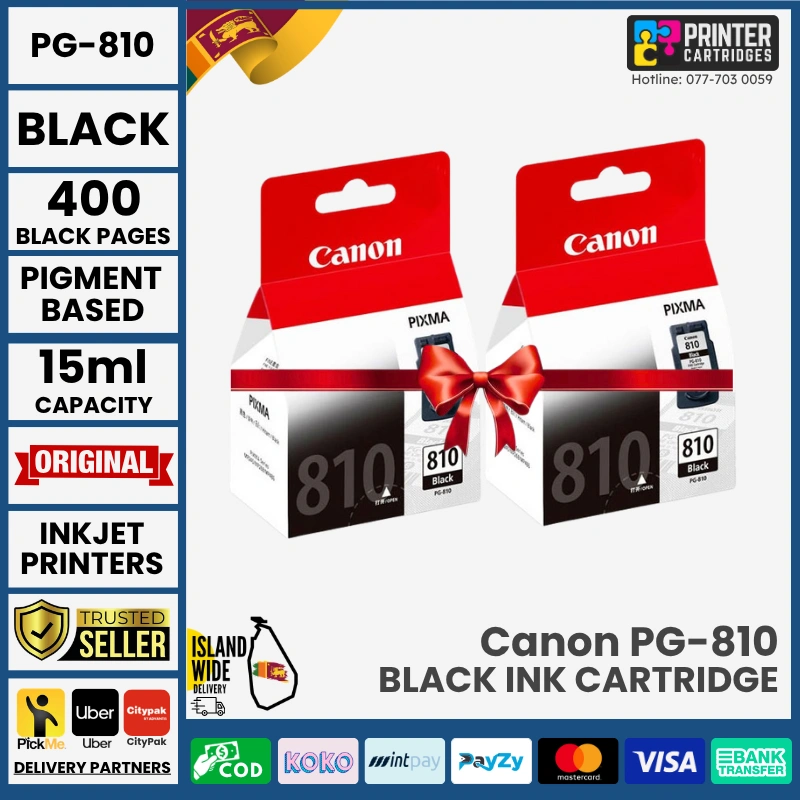Canon-PG-810-Black-2-Black-Original-Ink-Cartridge-Printercartridges-lk Canon PG-810 Black - 2 Original Ink Cartridge (Black)