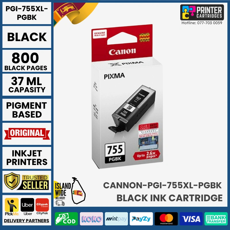 Canon-PGI-755XXL-PGBK-Pigment-Black-Original-Ink-Printercartridges-lk Canon PGI-755XXL PGBK (Pigment Black) Original Ink Cartridge