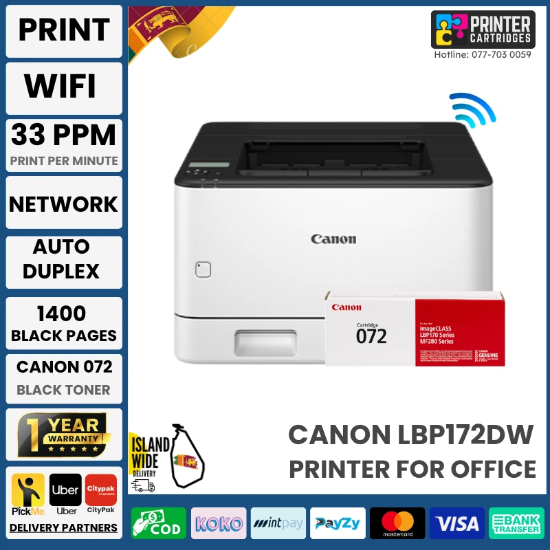 Canon-imageCLASS-LBP172dw-Monochrome-Laser-Printer-Printercartridges.lk Canon imageCLASS LBP172dw Monochrome Laser Printer