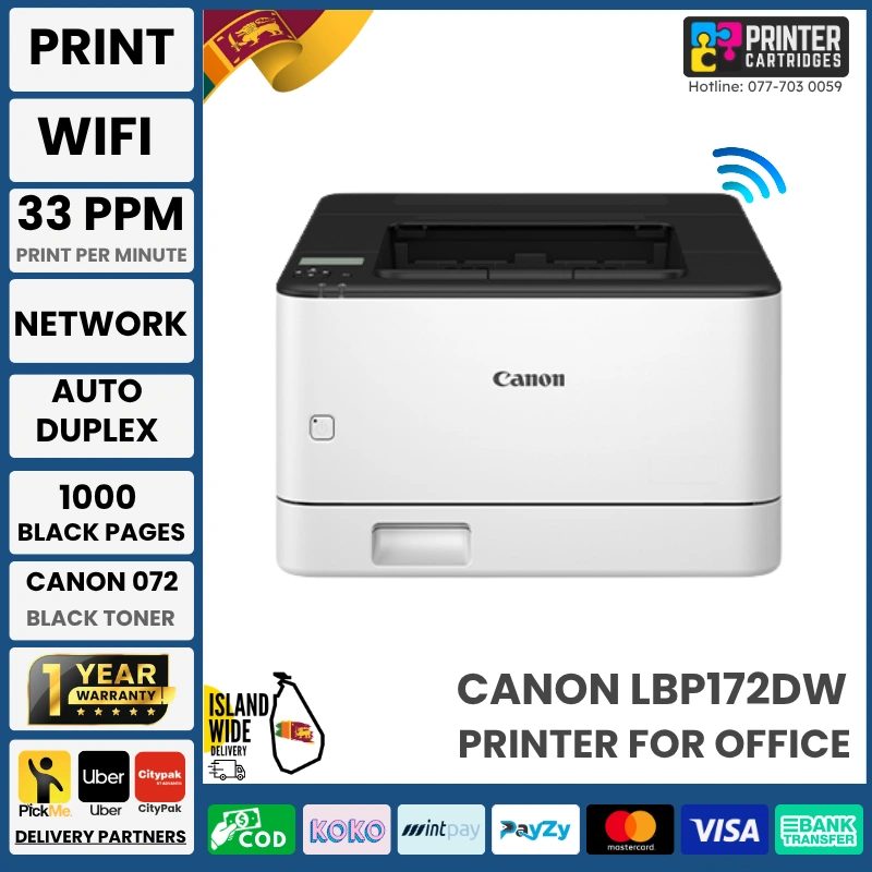 Canon image CLASS LBP172dw Monochrome Laser Printer Canon image CLASS LBP172dw Monochrome Laser Printer