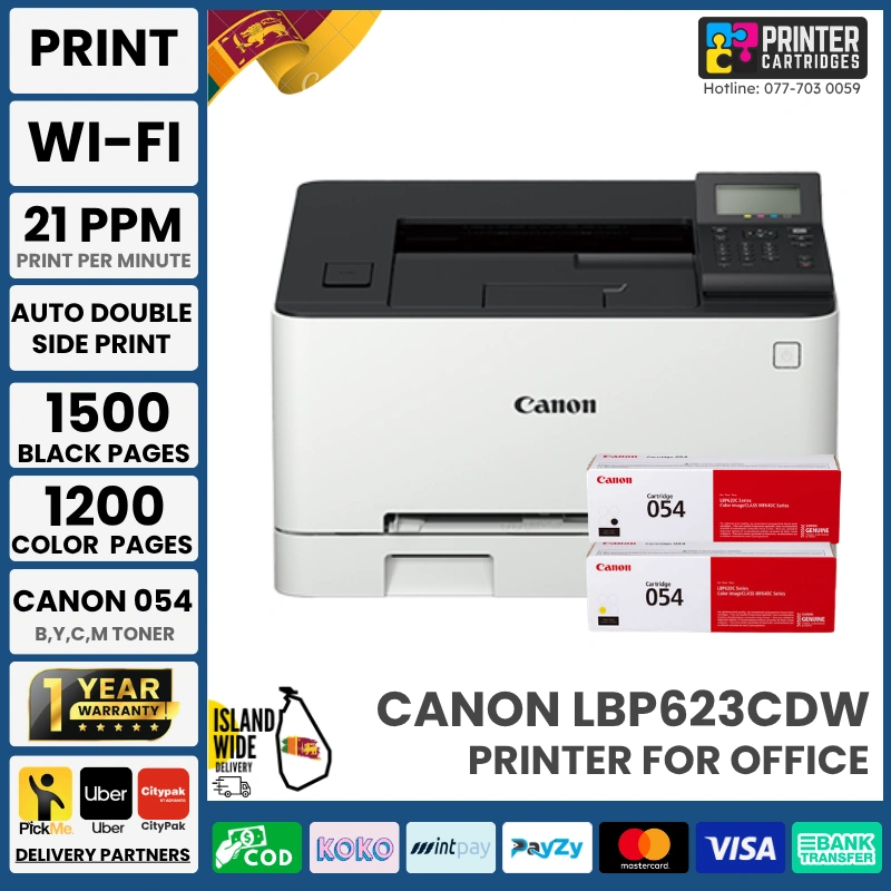 Canon-imageCLASS-LBP623Cdw-laser-printer-PrinterCartridges-lk (1) Canon imageCLASS LBP623CDW Single Function Duplex - Wireless Laser Colour Printer