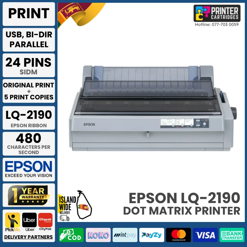 Epson LQ 2190 Dot Matrix Printer Epson LQ 2190 Dot Matrix Printer