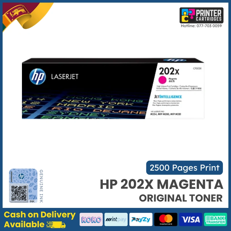 HP-202X-High-Yield-Original-LaserJet-Magenta-Toner-CF503X-Printercartridges.lk HP 202X High Yield Magenta Original LaserJet Toner Cartridge