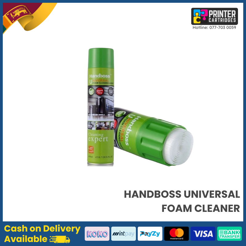 Handboss-Universal-Foam-Cleaner-Printercartridges.lk Handboss Universal Foam Cleaner