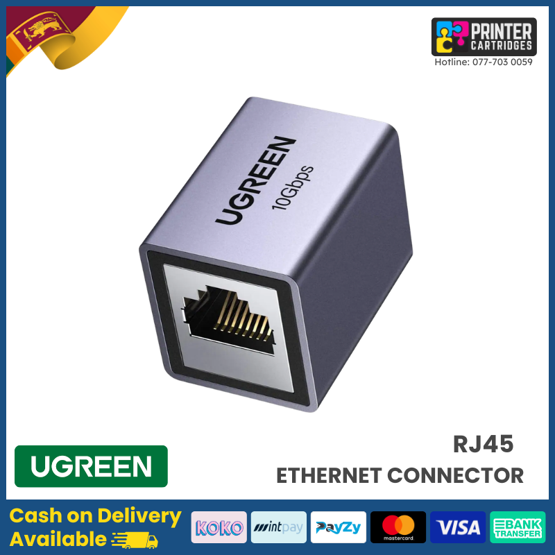 UGREEN-RJ45-Ethernet-Connector-NW261-15117-Printercartridges.lk UGREEN RJ45 Ethernet Connector – NW261 - 15117