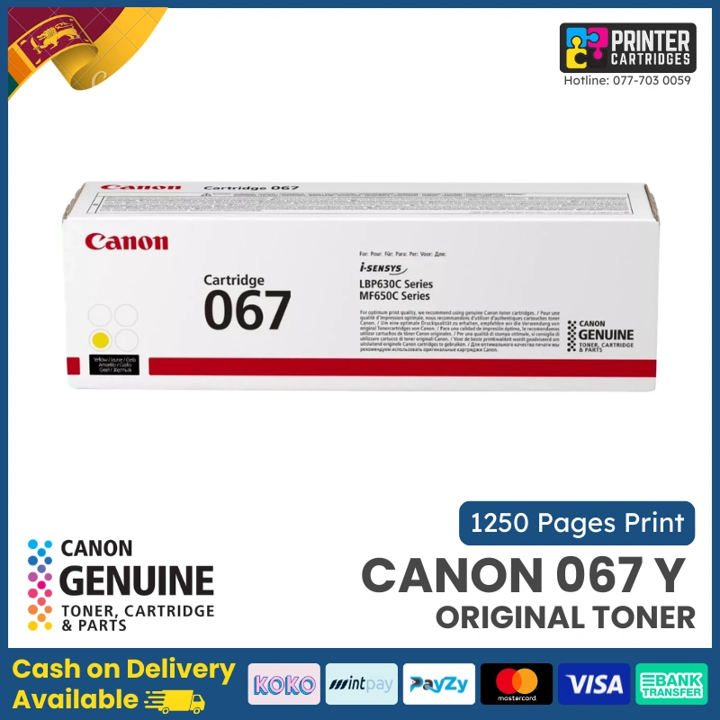 Canon-067-Original-Yellow-Toner-Printercartridges.lk Canon 067 Original Yellow Toner Cartridge