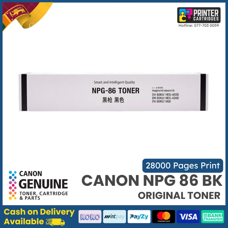 Canon-NPG-86-Original-Toner-(Black)-Printercartridges.lk Canon NPG-86 Original Toner Cartridge (Black)
