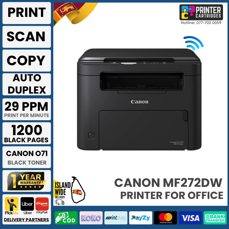 Canon-imageCLASS-MF272dw-Multifunction-Wireless-Duplex-Laser-Printer-Printercartridges.lk Canon imageCLASS MF272dw - Multifunction - Wireless - Duplex Laser Printer