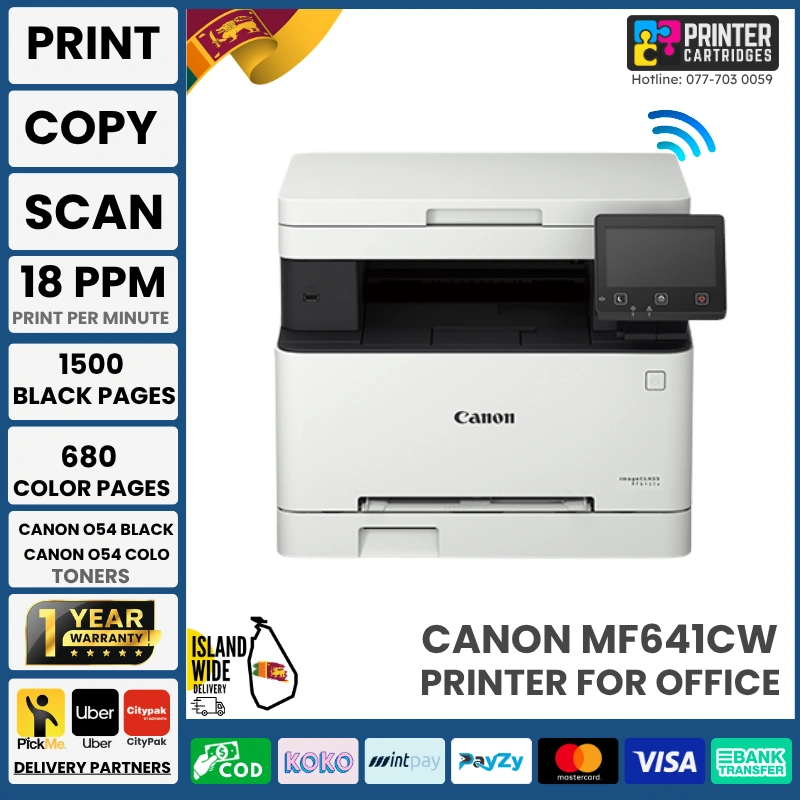 Canon-imageCLASS-MF641CW-Multi-Function-Laser-Colour-Printer-Printercartridges.lk Canon imageCLASS MF641CW Multi Function Laser Colour Printer