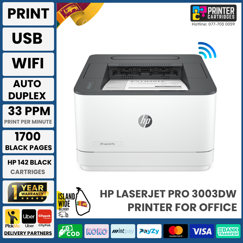 HP-LaserJet-Pro-3003dw-Printer-(3G654A)-printercartridges.lk HP LaserJet Pro 3003dw Monochrome Laser Printer (Print)
