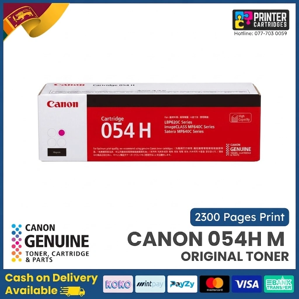 Canon-054H-Original-Megenta-Toner-Printercartridges.lk Canon 054H Original Toner Cartridge (Magenta)