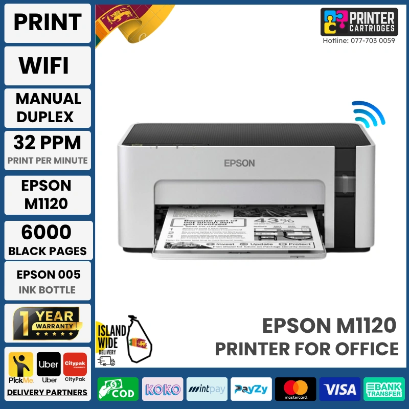 Epson-EcoTank-Monochrome-M1120-Wi-Fi-InkTank-Printer-Printercartridges.lk Epson EcoTank Monochrome M1120 Wi-Fi InkTank Printer