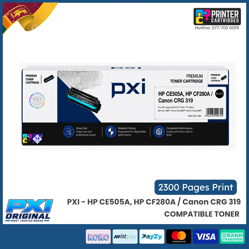 PXI - HP CE505A, HP CF280A Canon CRG 319 PXI - HP Compatible CE505A, HP CF280A / Canon CRG 319