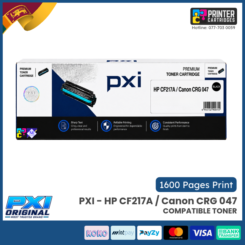 PXI-HP-CF217A-Canon-CRG-047-Printercartridges.lk PXI - HP Compatible CF217A / Canon Compatible CRG 047 Toner
