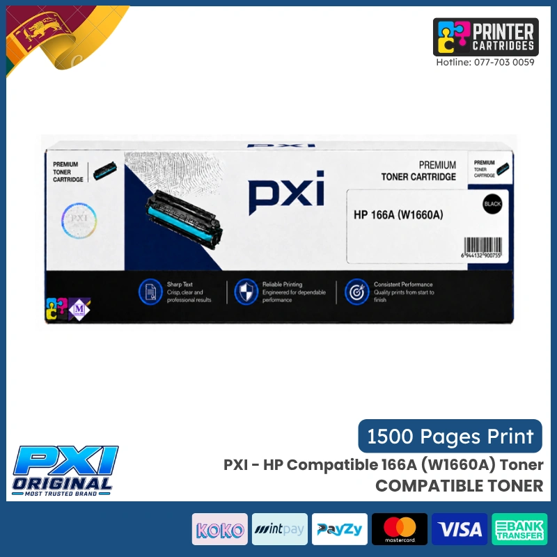 PXI - HP Compatible 166A (W1660A) Toner PXI - HP Compatible 166A (W1660A) Toner