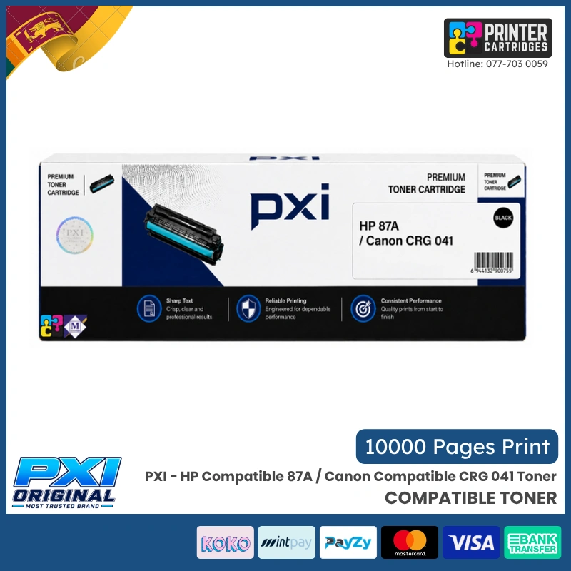 PXI - HP Compatible 87A Canon Compatible CRG 041 Toner PXI - HP Compatible 87A / Canon Compatible CRG 041 Toner